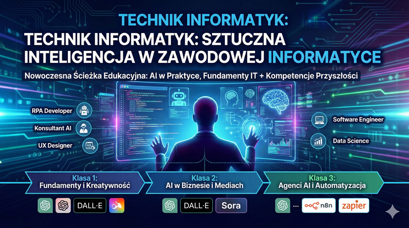 Technik informatyk - plakat